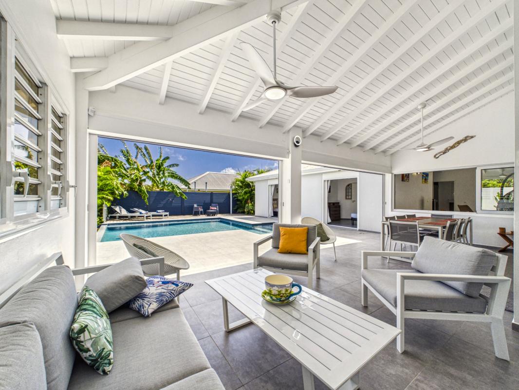 9.Location villa piscine Saint François Guadeloupe_Terrasse